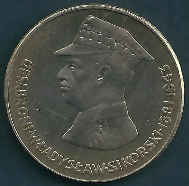 Moneta 50 zł generał broni Władysław Sikorski – historia i wartość